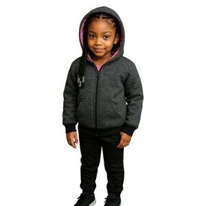 Girls Sherpa Lined Zip-Up Hoodie Jacket Size 14 – Coney Island New With Tags